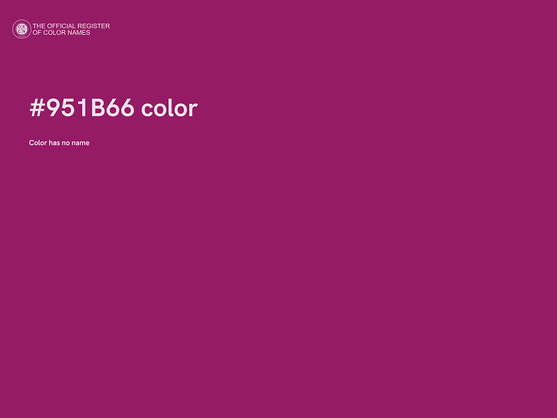 #951B66 color image