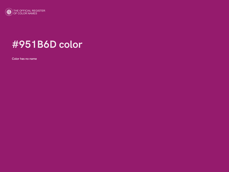 #951B6D color image