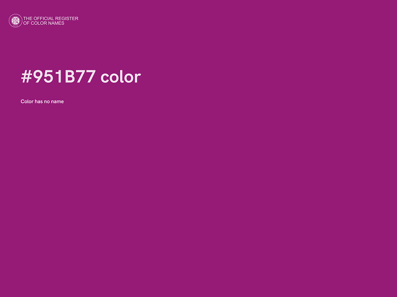 #951B77 color image