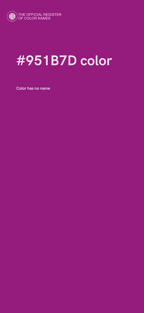 #951B7D color image