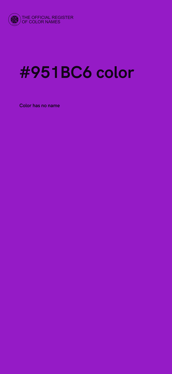 #951BC6 color image