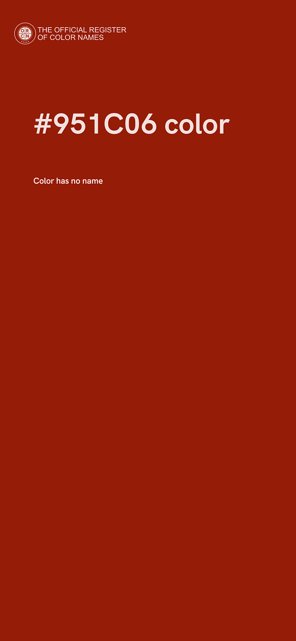 #951C06 color image