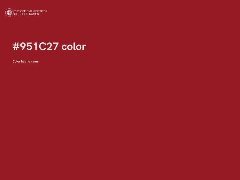 #951C27 color image