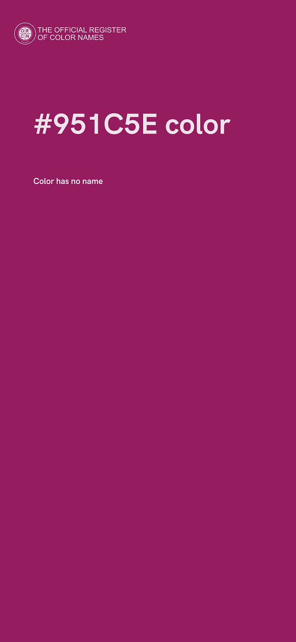 #951C5E color image