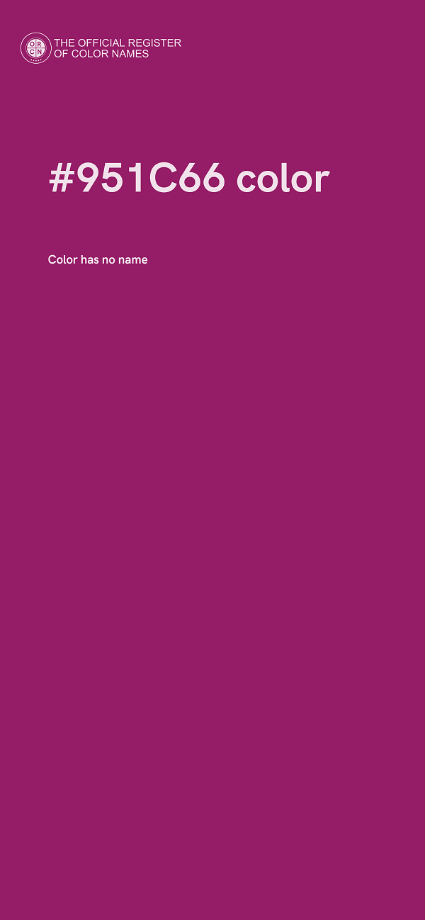#951C66 color image