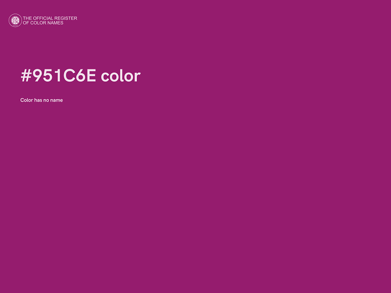 #951C6E color image