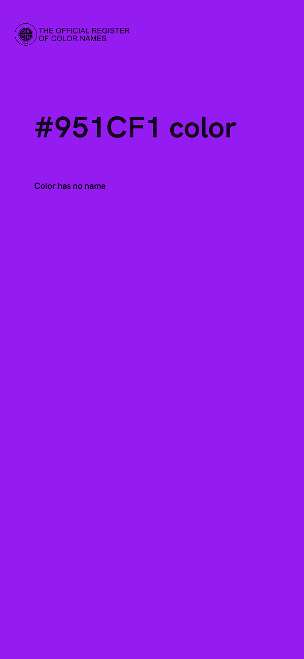 #951CF1 color image