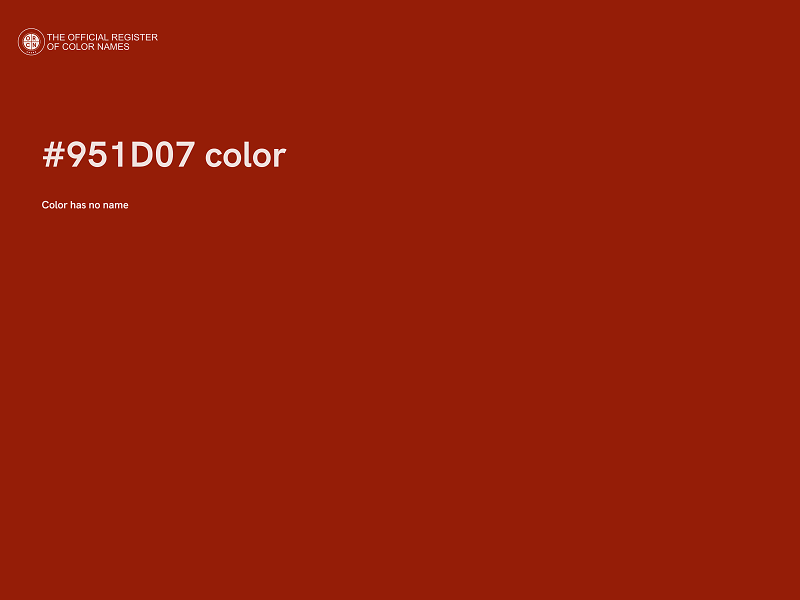 #951D07 color image
