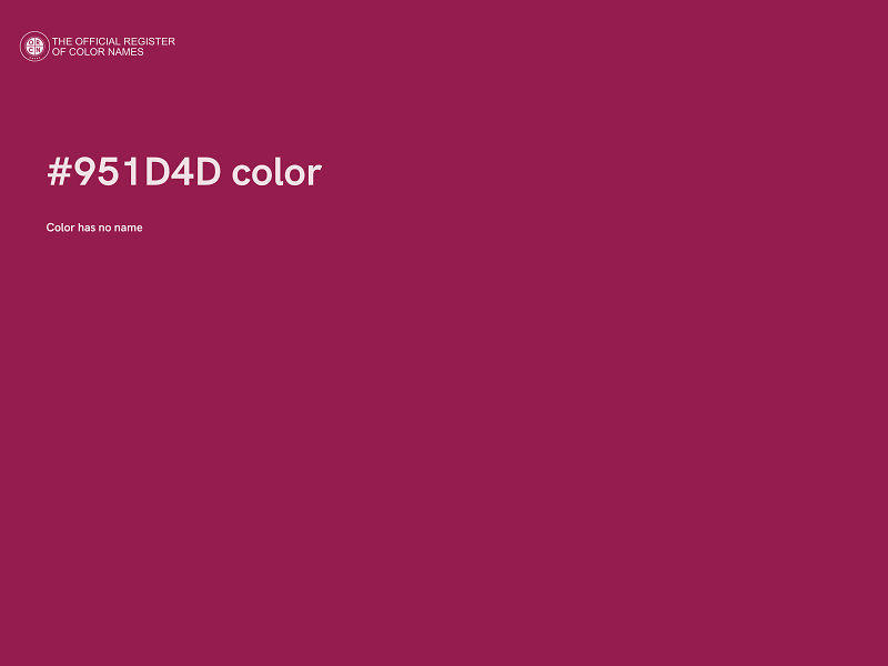 #951D4D color image
