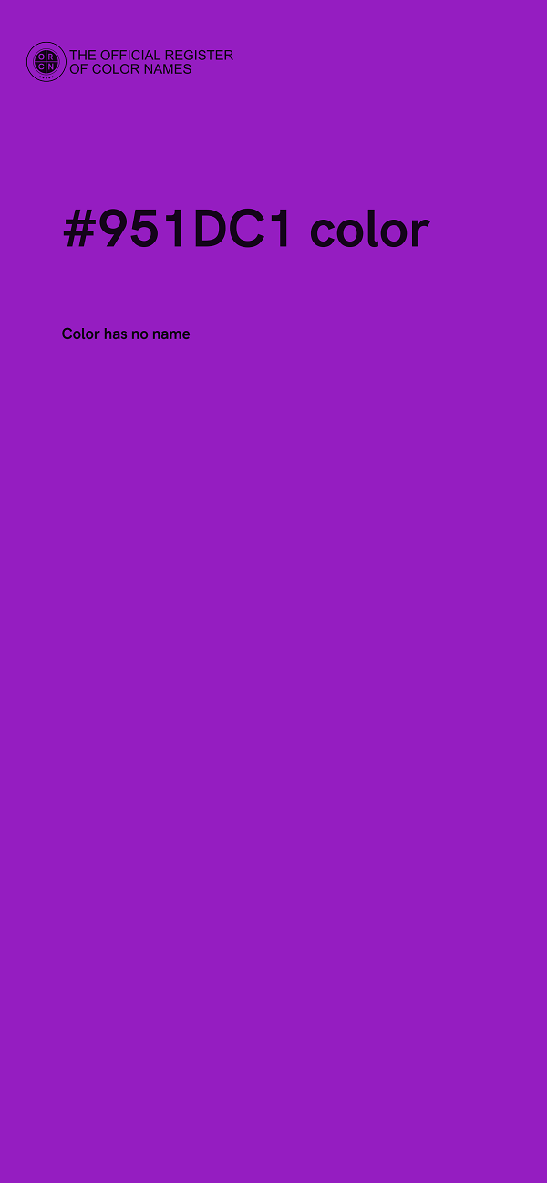 #951DC1 color image