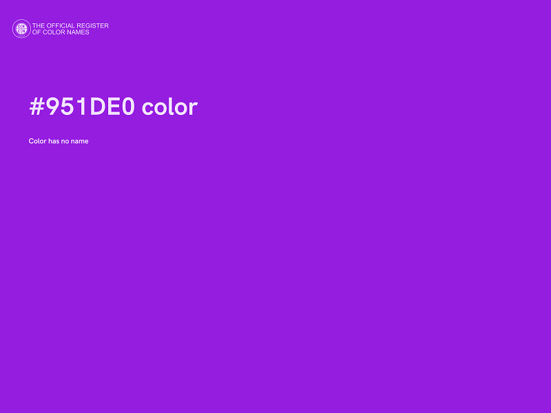 #951DE0 color image
