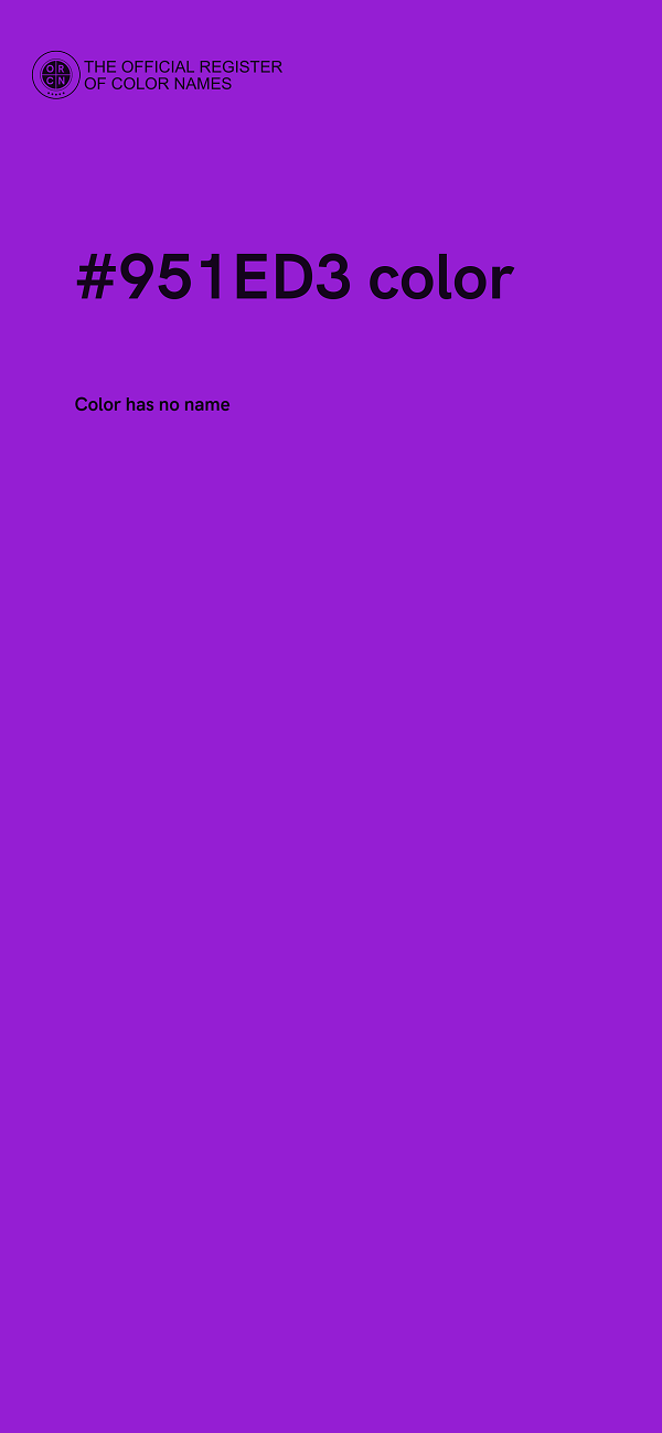 #951ED3 color image
