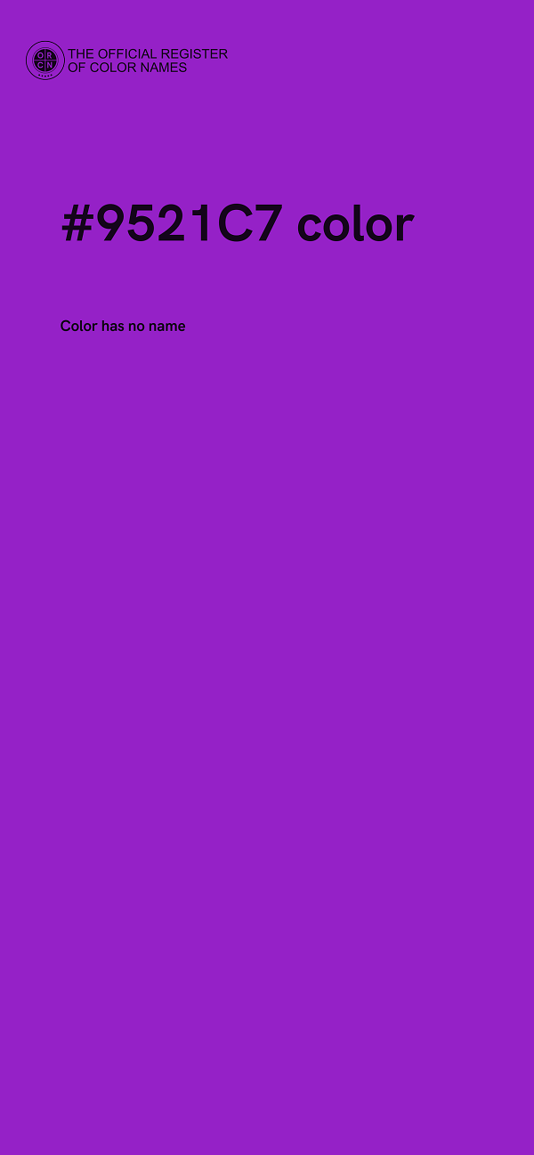 #9521C7 color image
