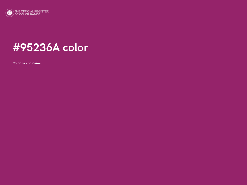 #95236A color image