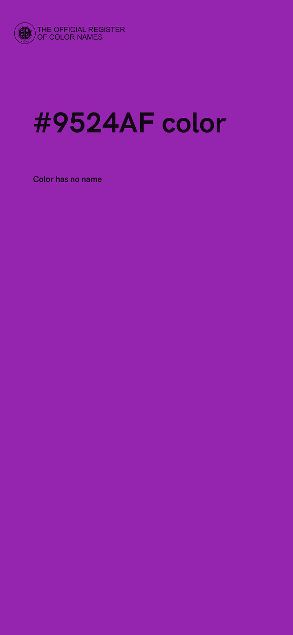 #9524AF color image