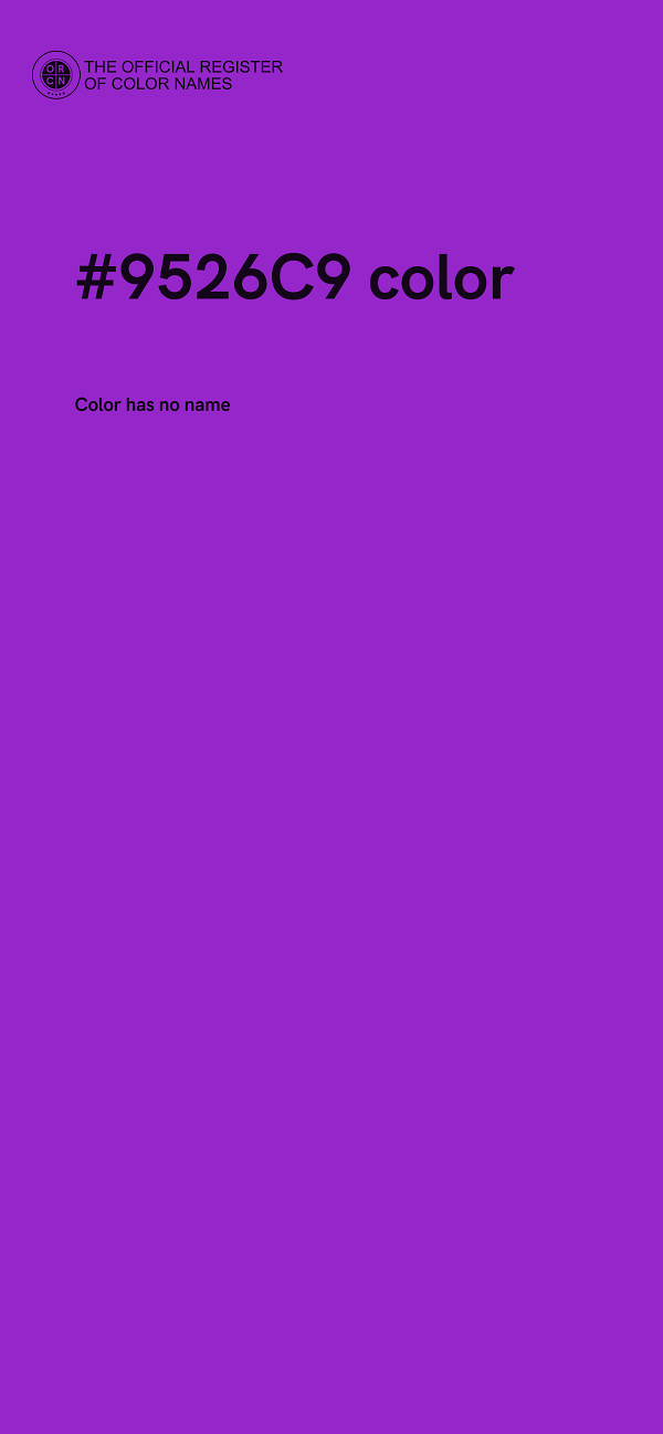 #9526C9 color image