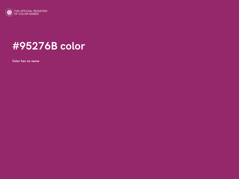 #95276B color image