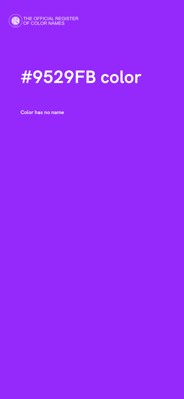 #9529FB color image