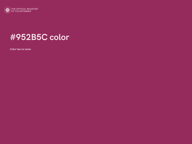 #952B5C color image