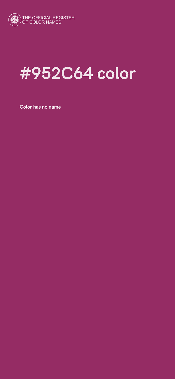 #952C64 color image