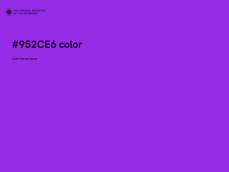 #952CE6 color image