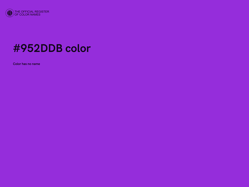 #952DDB color image