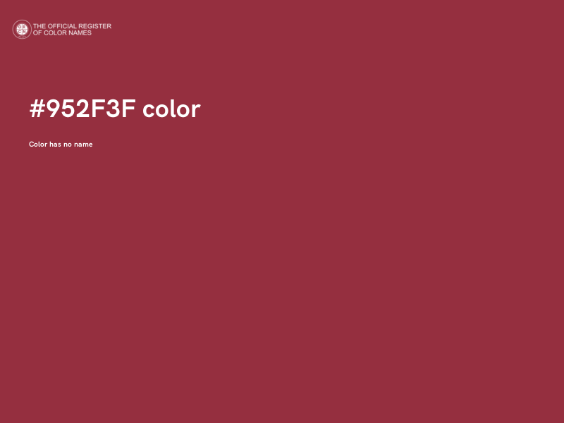 #952F3F color image