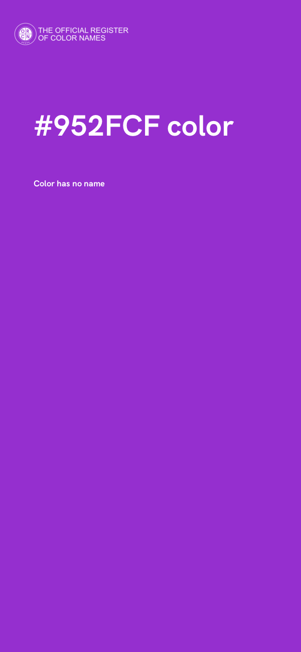 #952FCF color image