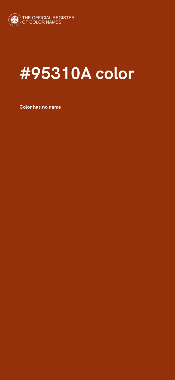 #95310A color image