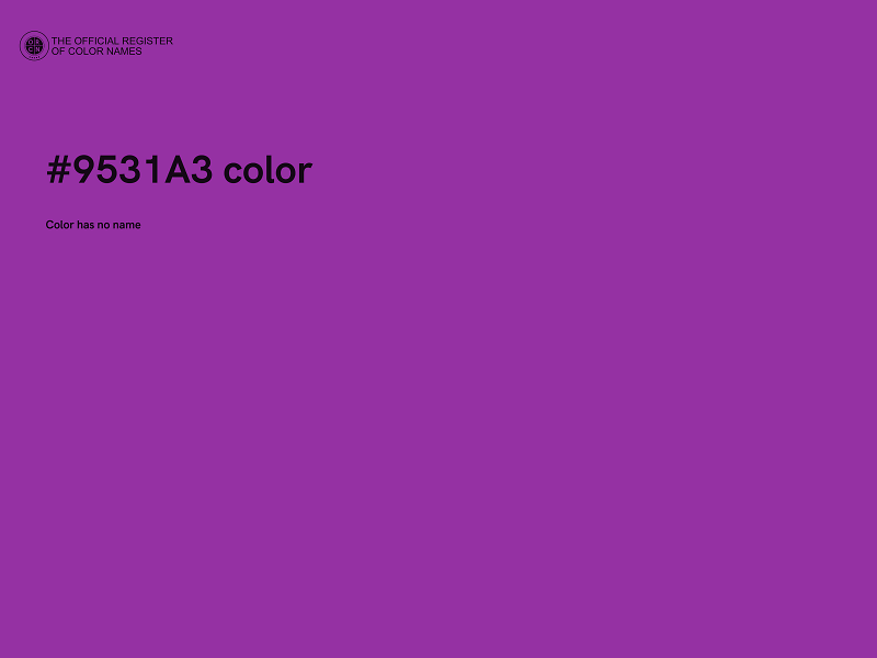 #9531A3 color image