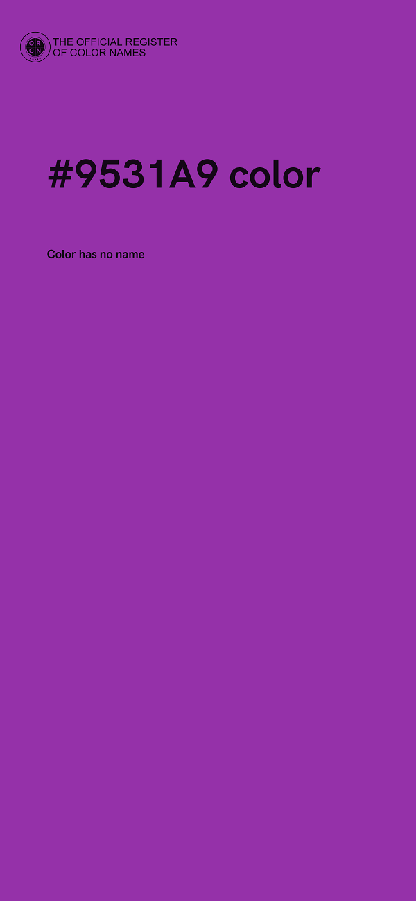 #9531A9 color image