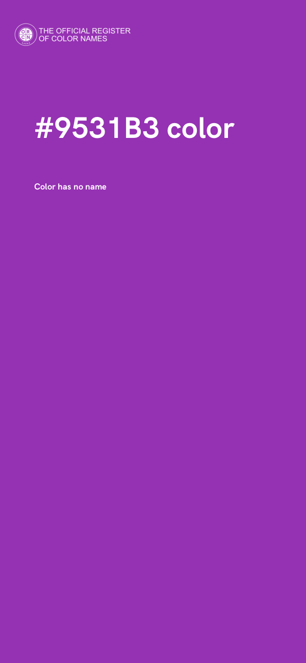 #9531B3 color image