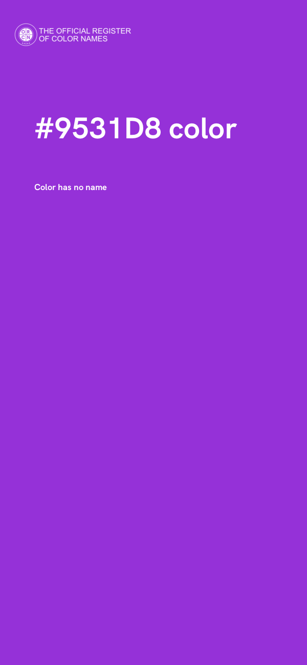 #9531D8 color image