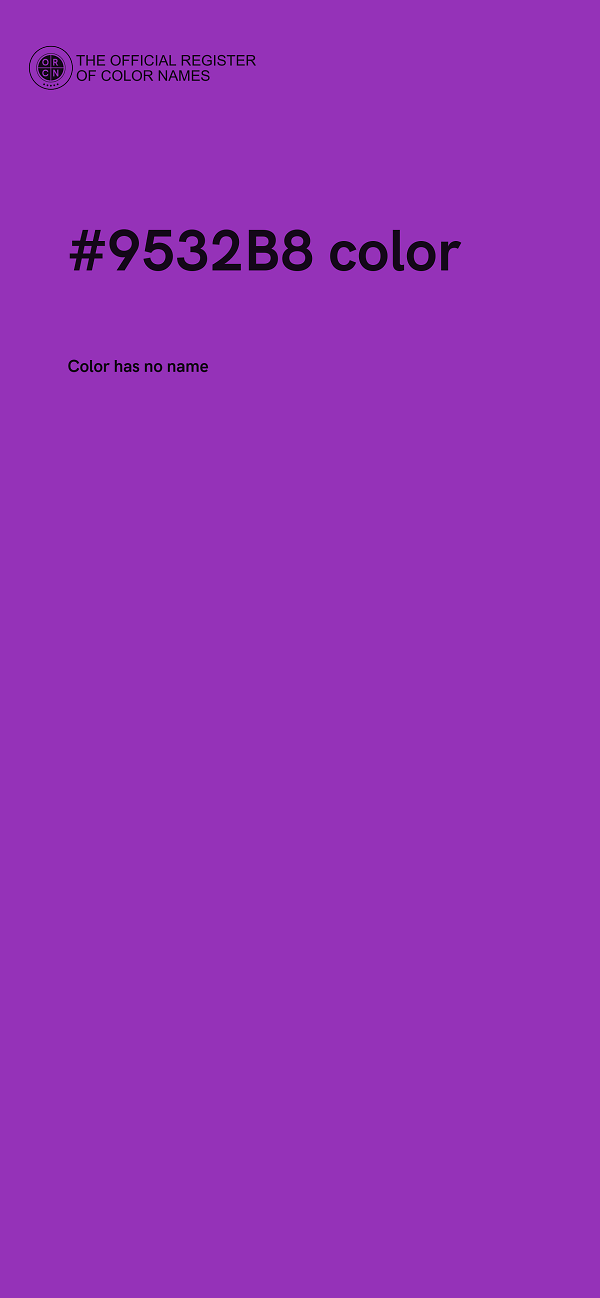 #9532B8 color image