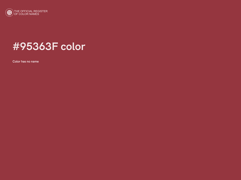 #95363F color image