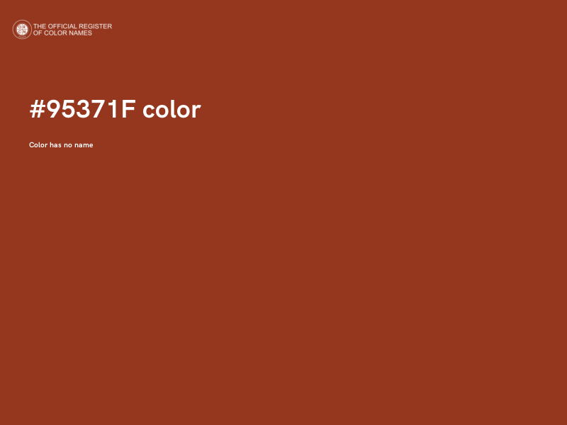 #95371F color image