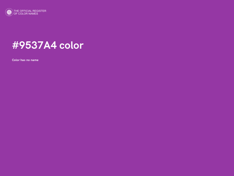 #9537A4 color image