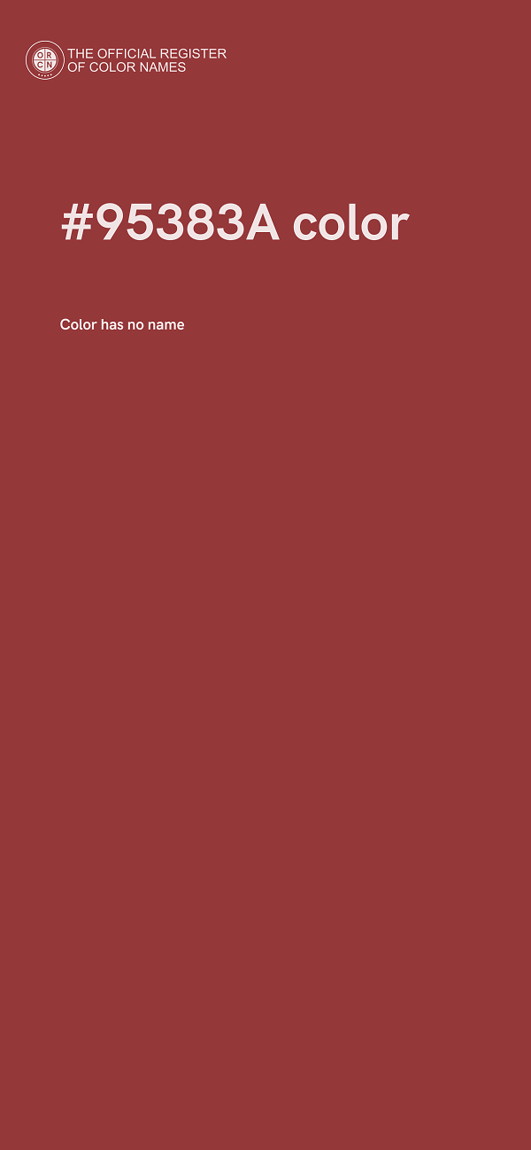 #95383A color image
