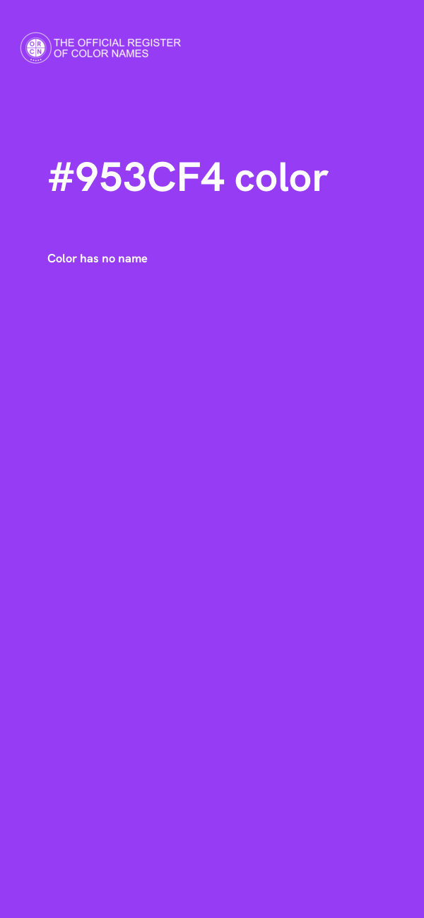 #953CF4 color image