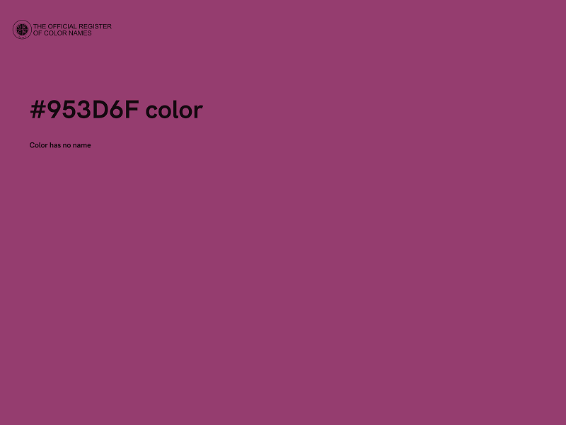 #953D6F color image