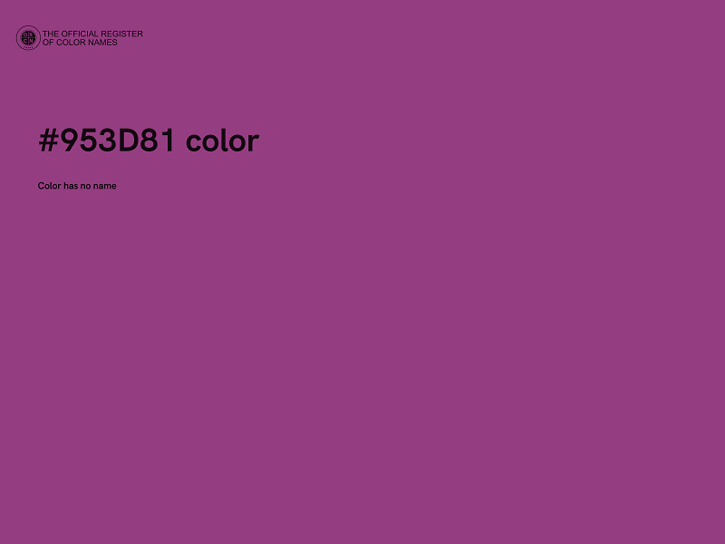 #953D81 color image