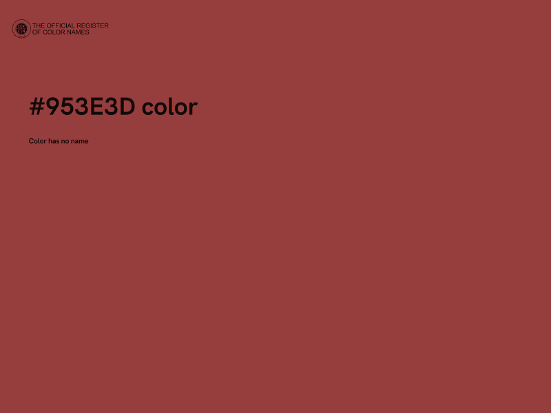 #953E3D color image