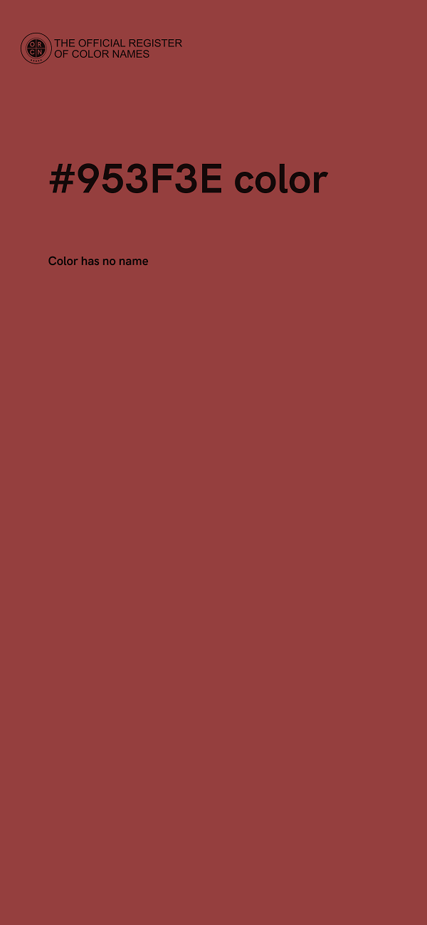 #953F3E color image