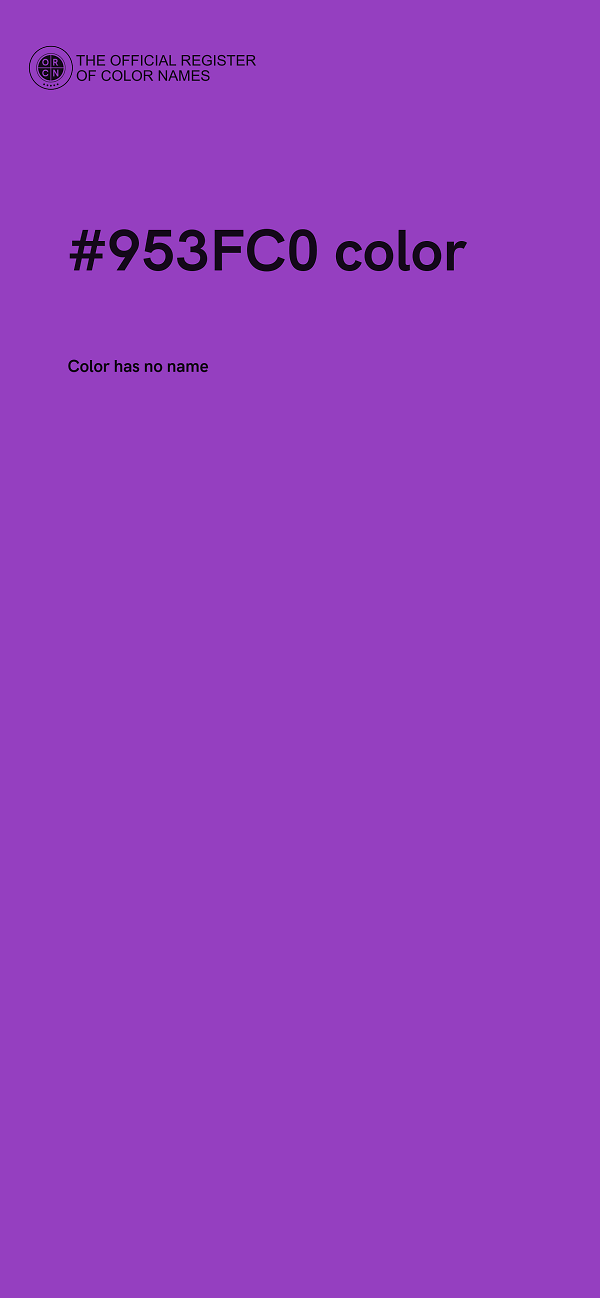 #953FC0 color image