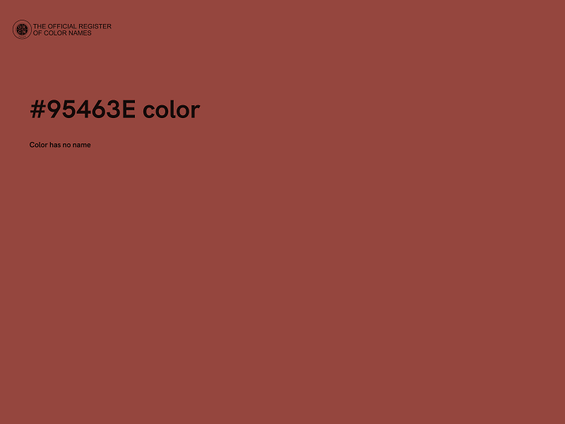 #95463E color image