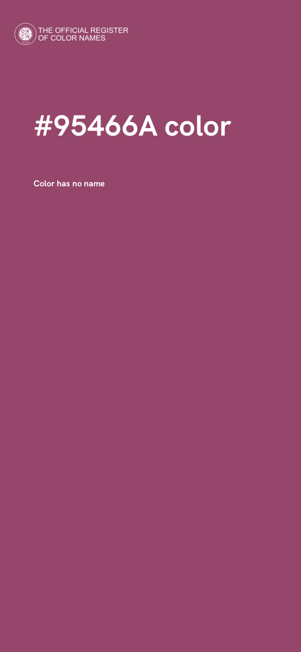 #95466A color image