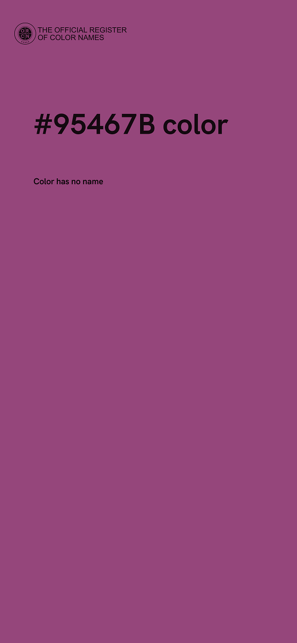 #95467B color image