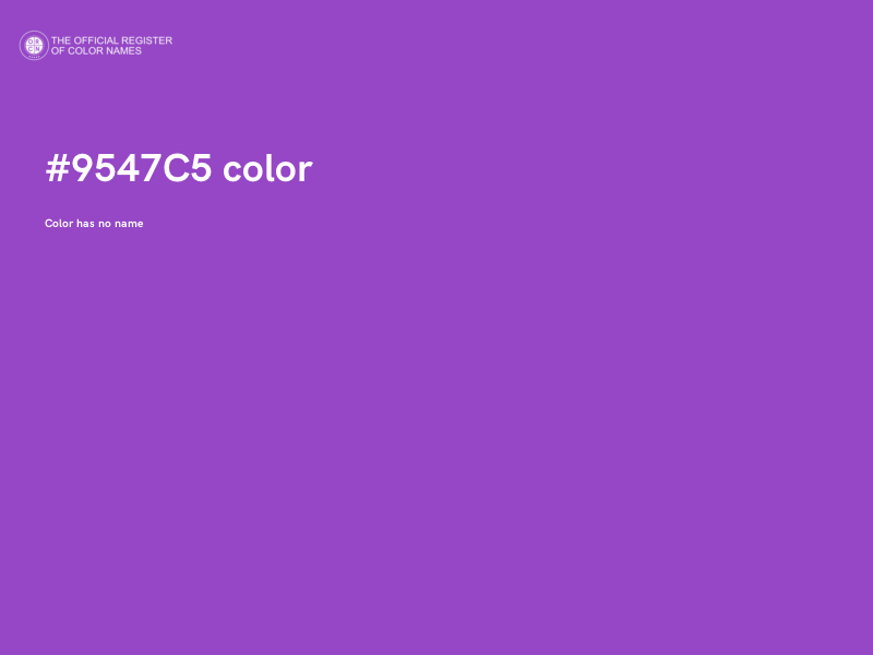 #9547C5 color image