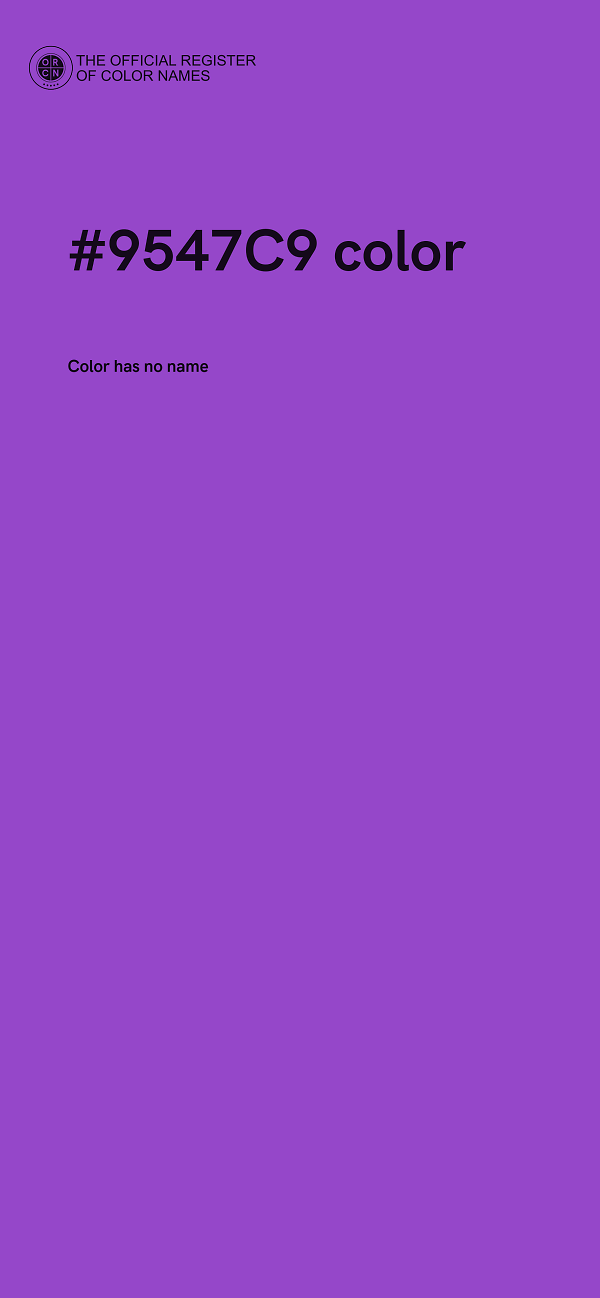 #9547C9 color image