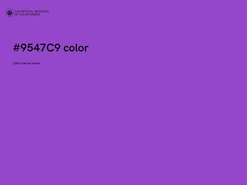 #9547C9 color image